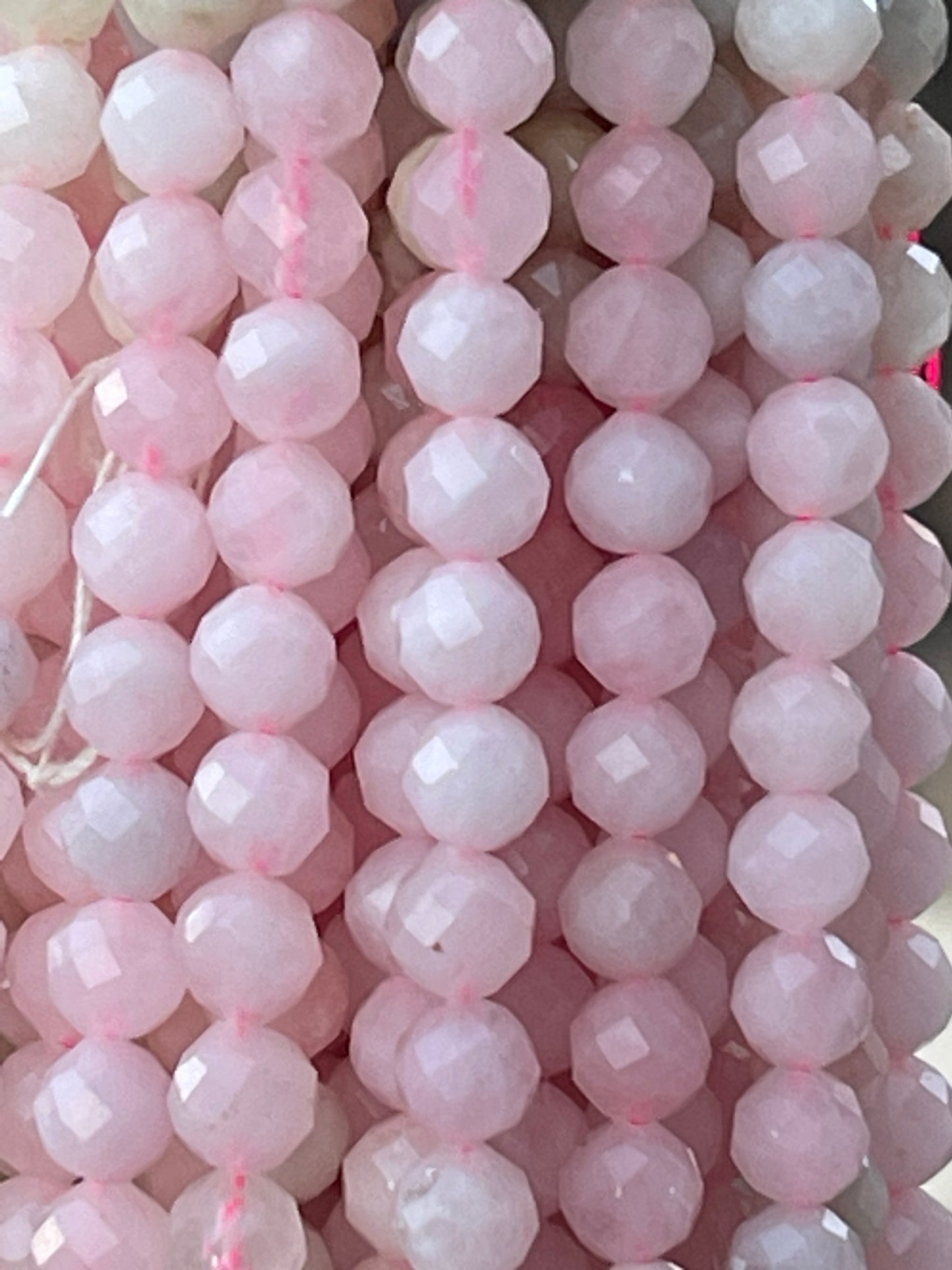 Morganite 6mm faceted ball